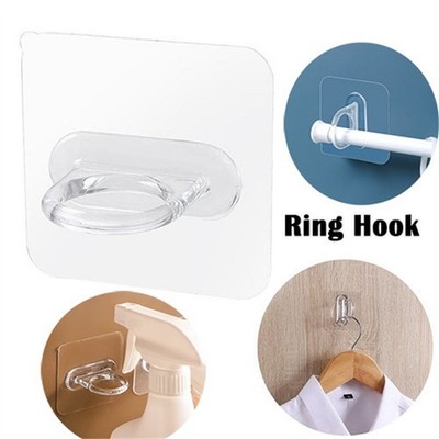 Innovativer ringförmiger Wandhaken für Gardinenstangen 7*7 cm ohne Bohren erfo