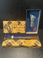 Vintage Mr. Bartender King Size Jigger Pourer & Ice Pick MCM Barware