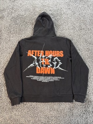 The Weeknd After Hours Til Dawn 2025 Stadium Tour Zip Up Hoodie Black Medium