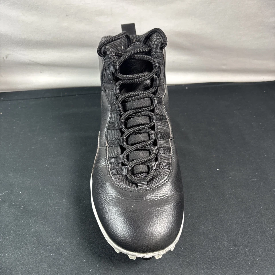 Nike Air Jordan 10 TD Mid Black White Football Cleats CQ2073-001 Men’s Size 11 - Image 3 of 4