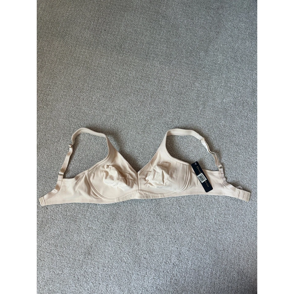 DONNA KARAN 34D Nude Comfort Full Coverage Unlined Underwire Bra NEW MSRP 48.00 - Image 2 of 4