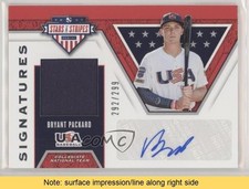 2019 USA Baseball Stars & Stripes Signatures /299 Bryant Packard Auto READ 0g4