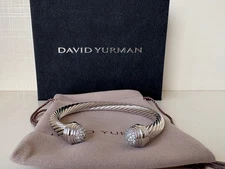 5mm Cable David Yurman Cable Buckle Bracelet pearl Size Medium