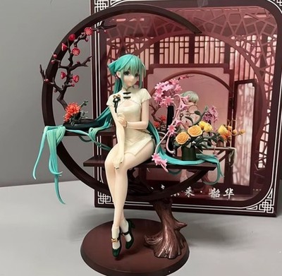 Hatsune Miku Chinese Cheongsam Floral Custom Collectible PVC Anime Action Figure