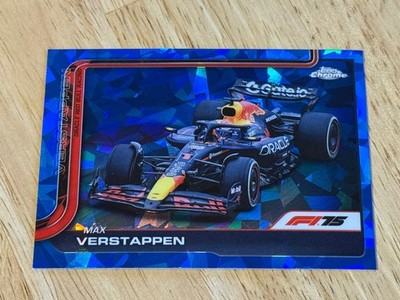 2025 Topps Chrome Sapphire F1 Max Verstappen #73 Formula 1 Red Bull