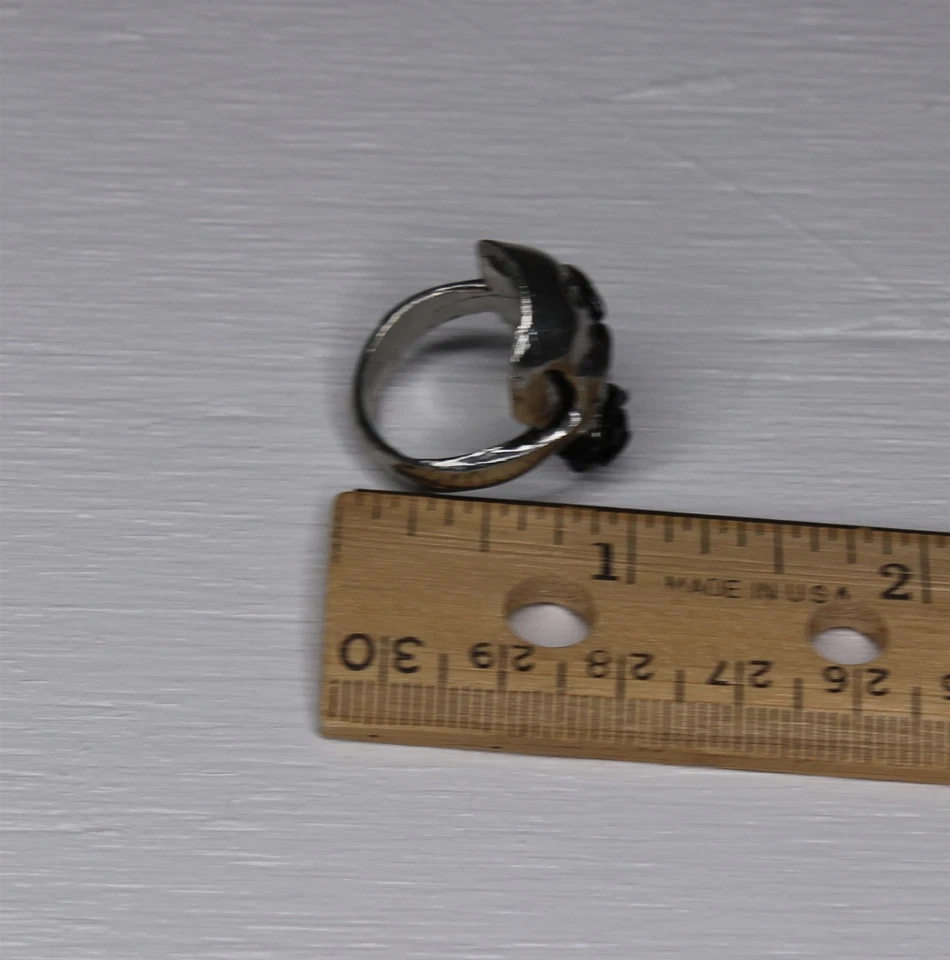 Anillo Calavera Demi Alquimista Talla 11 Alquimia Gótico Peltre Inglés Foto 3 de 3