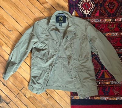 Aigle men's medium green windbreaker gorpcore | excellent condition