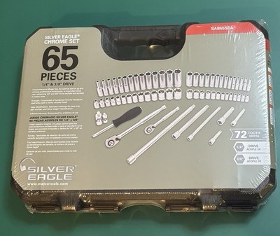 NEW Matco 65 Piece 1/4'' & 3/8'' Drive Metric Silver Eagle Master Set SAB65SEA
