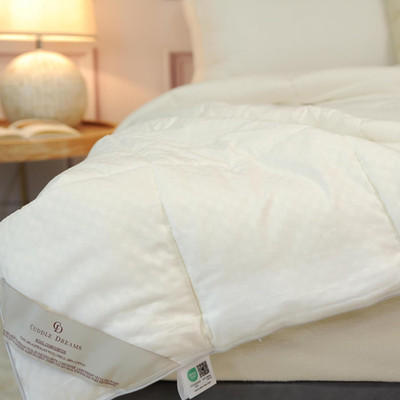 CUDDLE DREAMS Wool Comforter Duvet Insert, 100% Australian Wool Filling with Sof