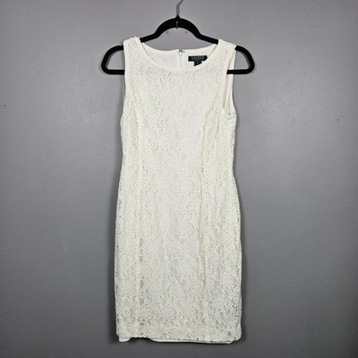 lauren ralph lauren lace sheath dress Lace Pattern Knee-Length Dress
