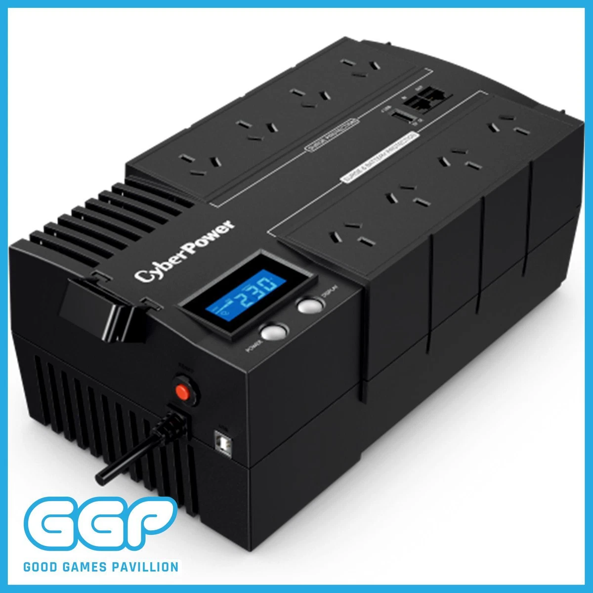 CyberPower 1200VA UPS BR1200ELCD 8 Outlet Uninterruptible Power Supply