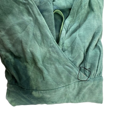 Young Fabulous & Broke Mermaid Maxi Dress Tie Dye Green Aquamarine Ruffle *flaws - Picture 9 of 12