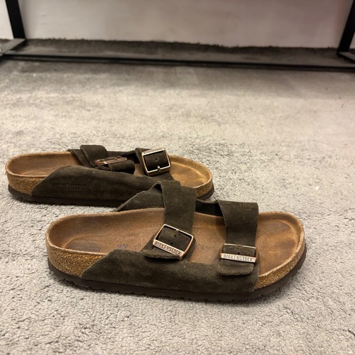  Birkenstock Arizona Mocha Suede Sandals Women’s EU 39 US 8 Great Condition - Picture 5 of 10