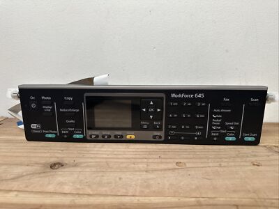 Used Epson Workforce 645 Front Control Panel with Display LCD Screen 
