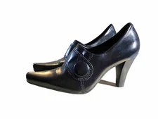 Women's Franco Sarto High Heels Size 5 M Black Pointed Toe