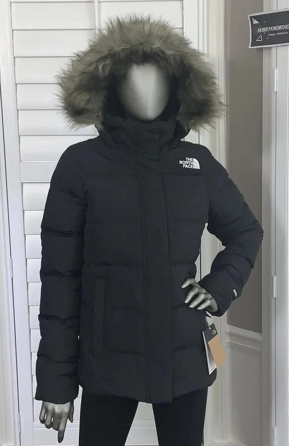 The North Face Women's Gotham Jacket Hooded 550-Down Winter Jacket - Black NWT