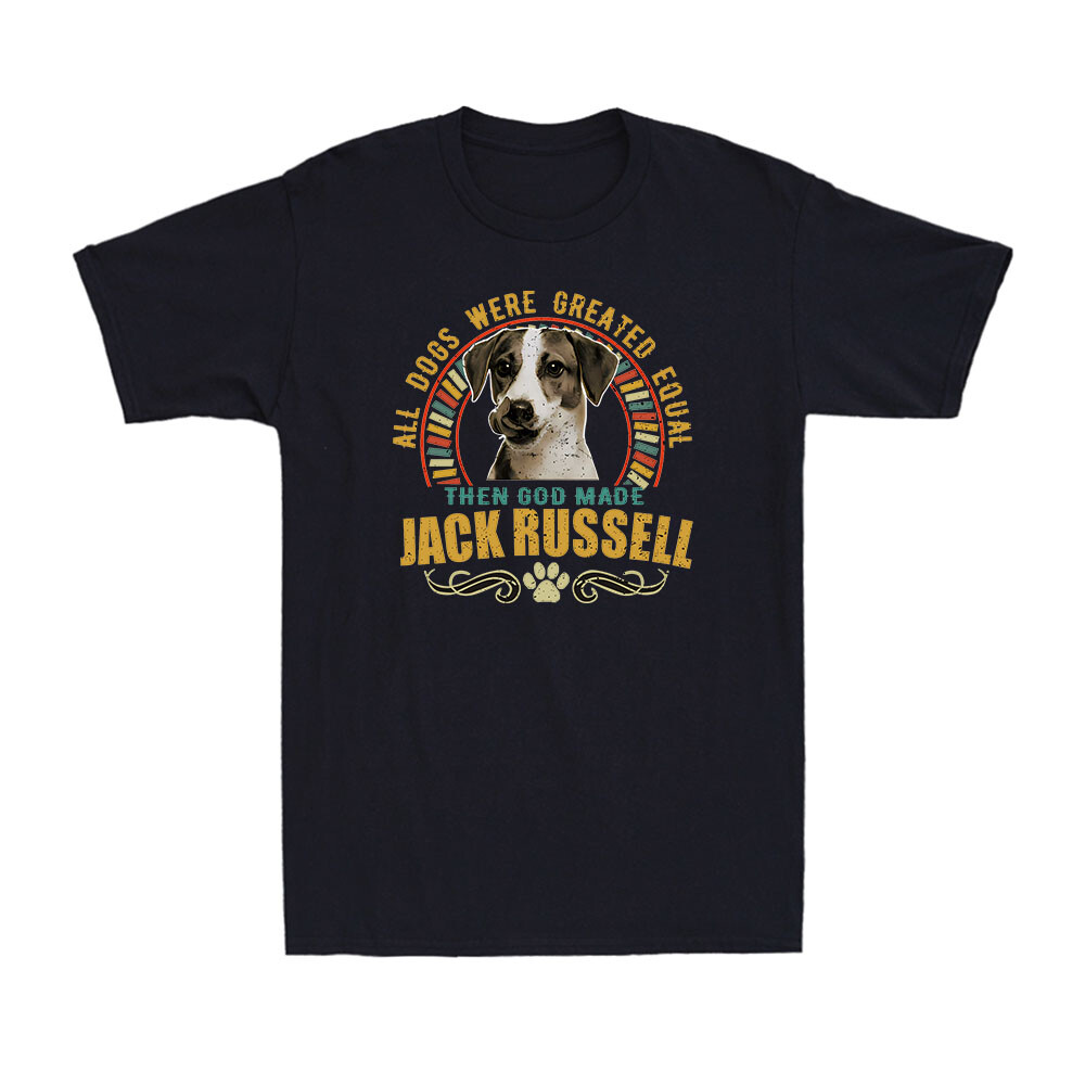 All Dogs Equal Then Dog Made Jack Russell Men’s T-Shirt Design