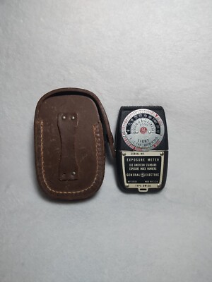 General Electric GE Exposure Light Meter and Leather Case NOT TESTED