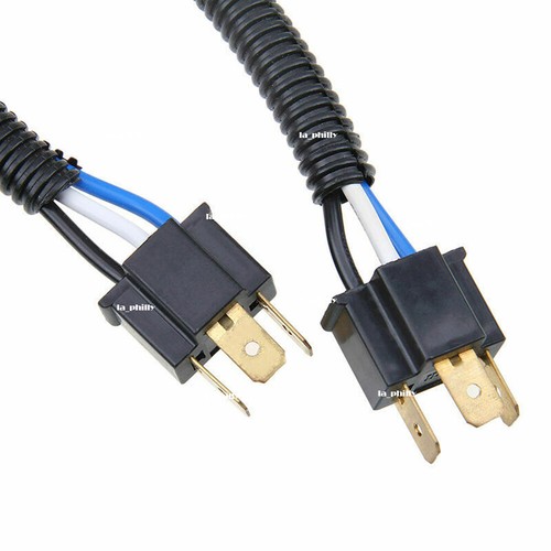 2Pcs H4 9003 Headlight Light Bulb Socket Plug Connector Wiring Harness Ceramic - Picture 7 of 10