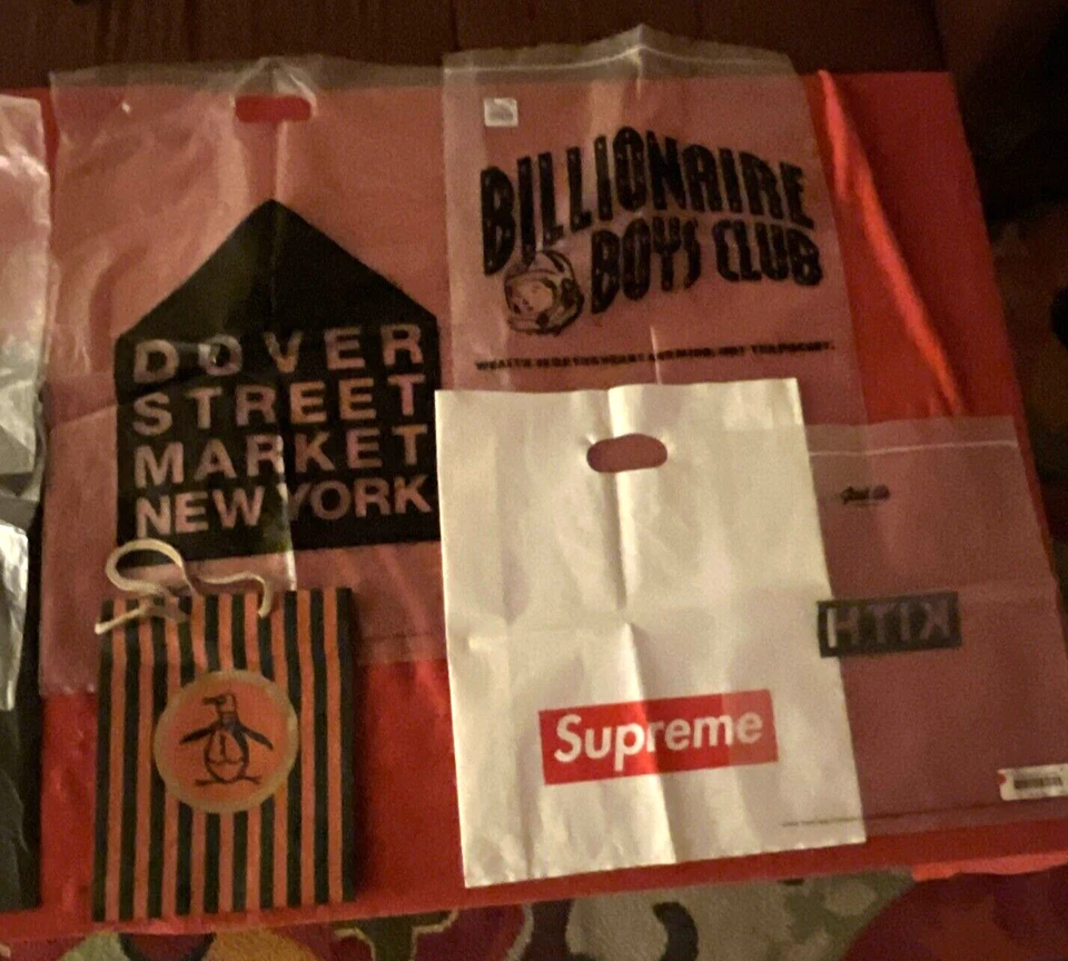 Lote de bolsas de compras NYC Street Wear Supreme Noah OnlyNYC Dover St Kith Palace - Imagem 4 de 4