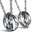 Unique Love Interlocking Ring Necklaces For Couples In Titanium - Foto 13