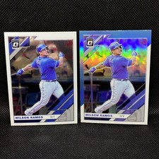  (2) 2019 Donruss Optic Carolina Blue Wilson Ramos #158 & Base New York Mets