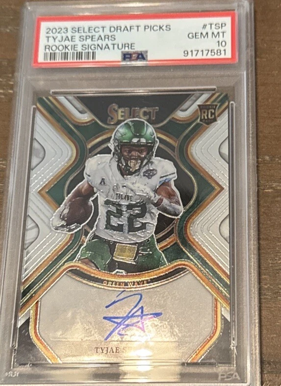 Tyjae Spears Panini Select Draft Picks Rookie Signatures #TSP Base