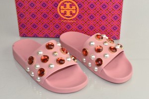 tory burch pink slides