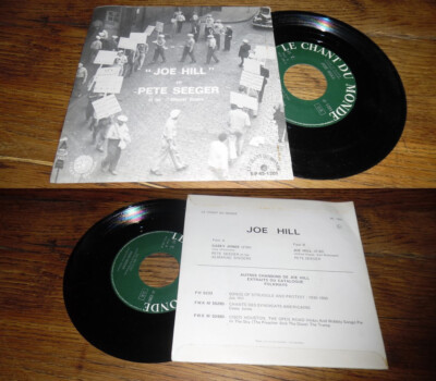 PETE SEEGER - Joe Hill Rare French PS 7' Folk Rock 72'