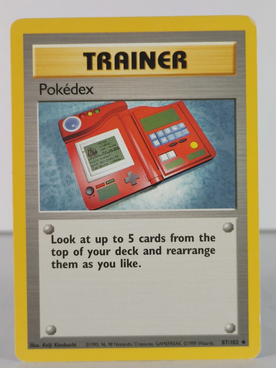 Pokedex　ポケデックス◆ シャドウレス　Shadowless　ウィザーズ Pokedex - Base Set - 87/102 - singles - Pokemon TCG - shadowless