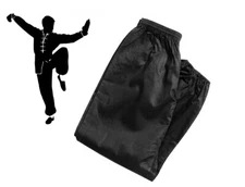New Kung Fu PANTS ONLY, Tai Chi Uniform Gi Botton Only, Martial Arts Pants Black