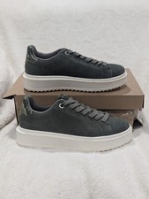 Size 6.5 Women's Steve Madden Catcher Green Platform Lace Up Casual Sneakers