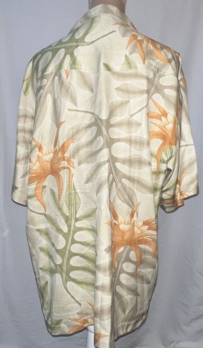 Tommy Bahama Mens Tropical Print Silk Hawaiian Style Shirt Sz M PRISTINE!! - Picture 7 of 11