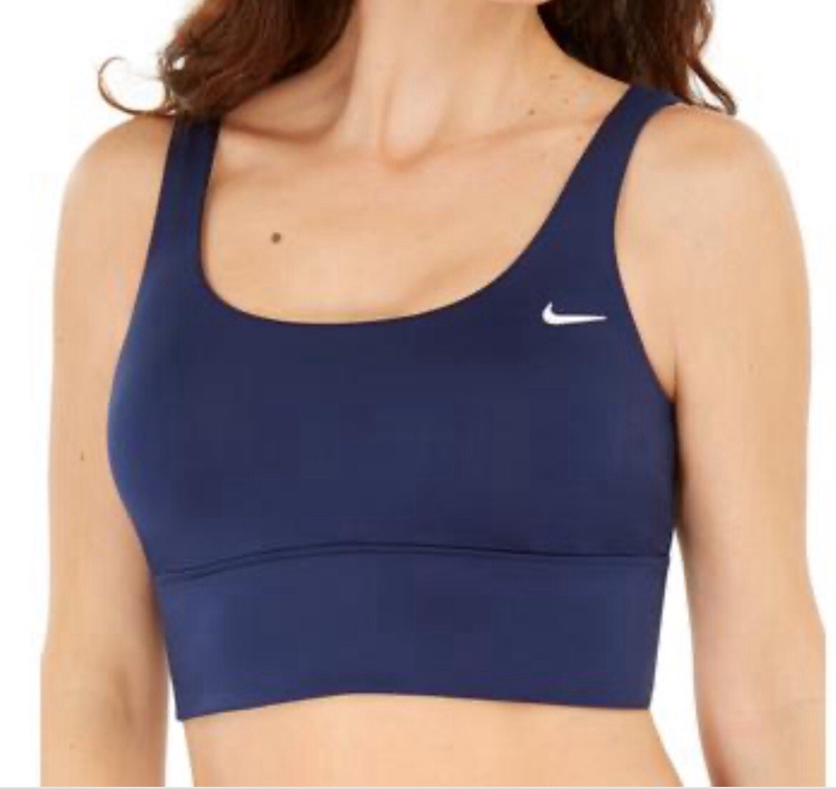 Nike Womens Midini Bikini Swim Top Separates Style NESSA229DS Navy XS $60