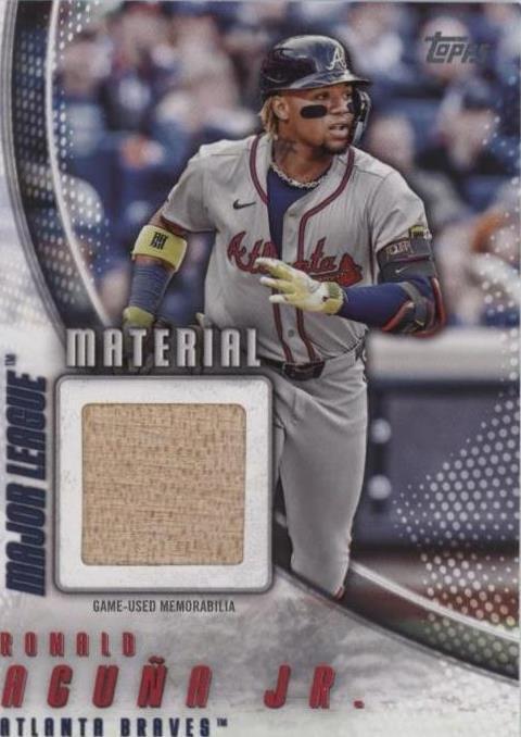 RONALD ACUÑA JR. ベースレリックカード 1/25 RONALD ACUNA JR Stars Of MLB 2025 Topps Series 1 Baseball