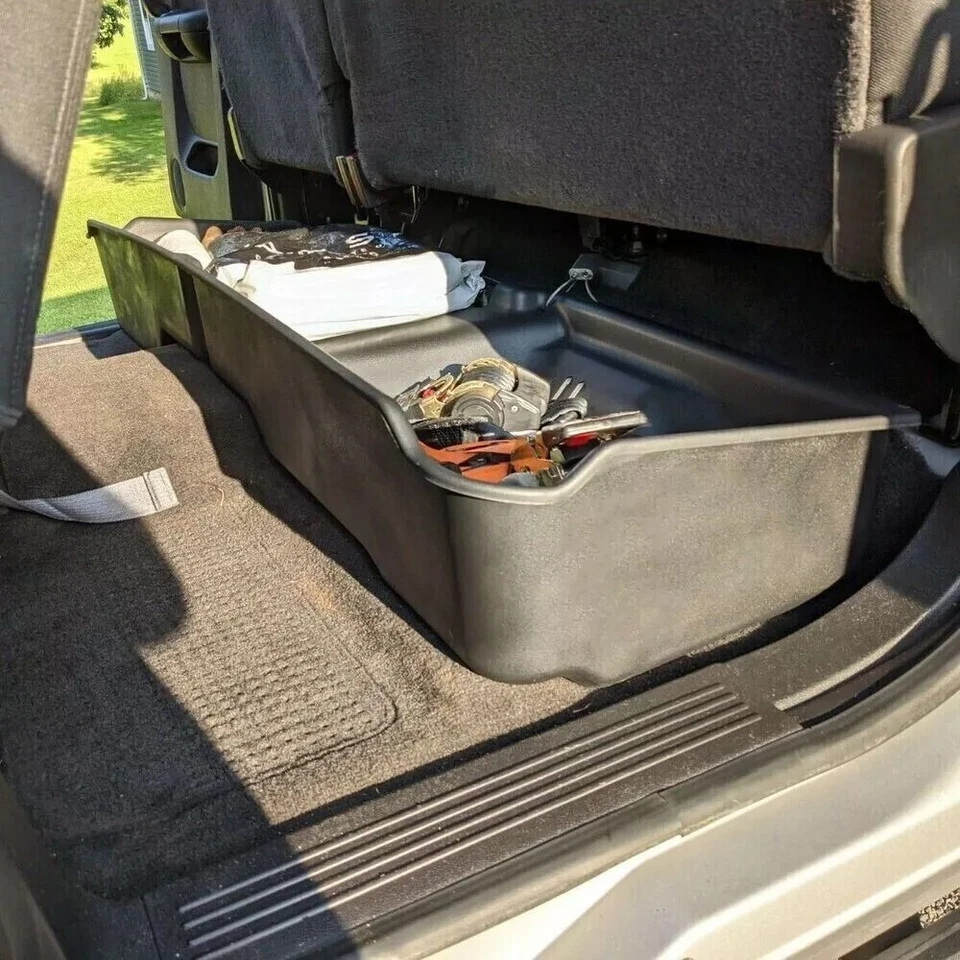 Caja de almacenamiento debajo del asiento cabina extendida para Chevy GMC Silverado Sierra 2007-2013 Foto 2 de 4