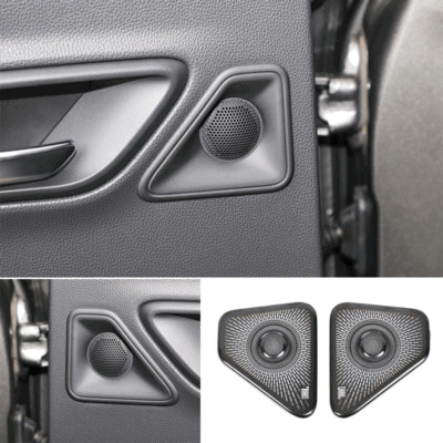 For Toyota Crown 2023-25 Black Titanium Rear Door Speaker Panel Cover Trim 2pcs