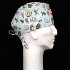 Curious George Party Theme Scrub Hat