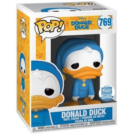 Funko Pop! Figura De Vinilo De Disney #769 - Pato Donald En Pijama.