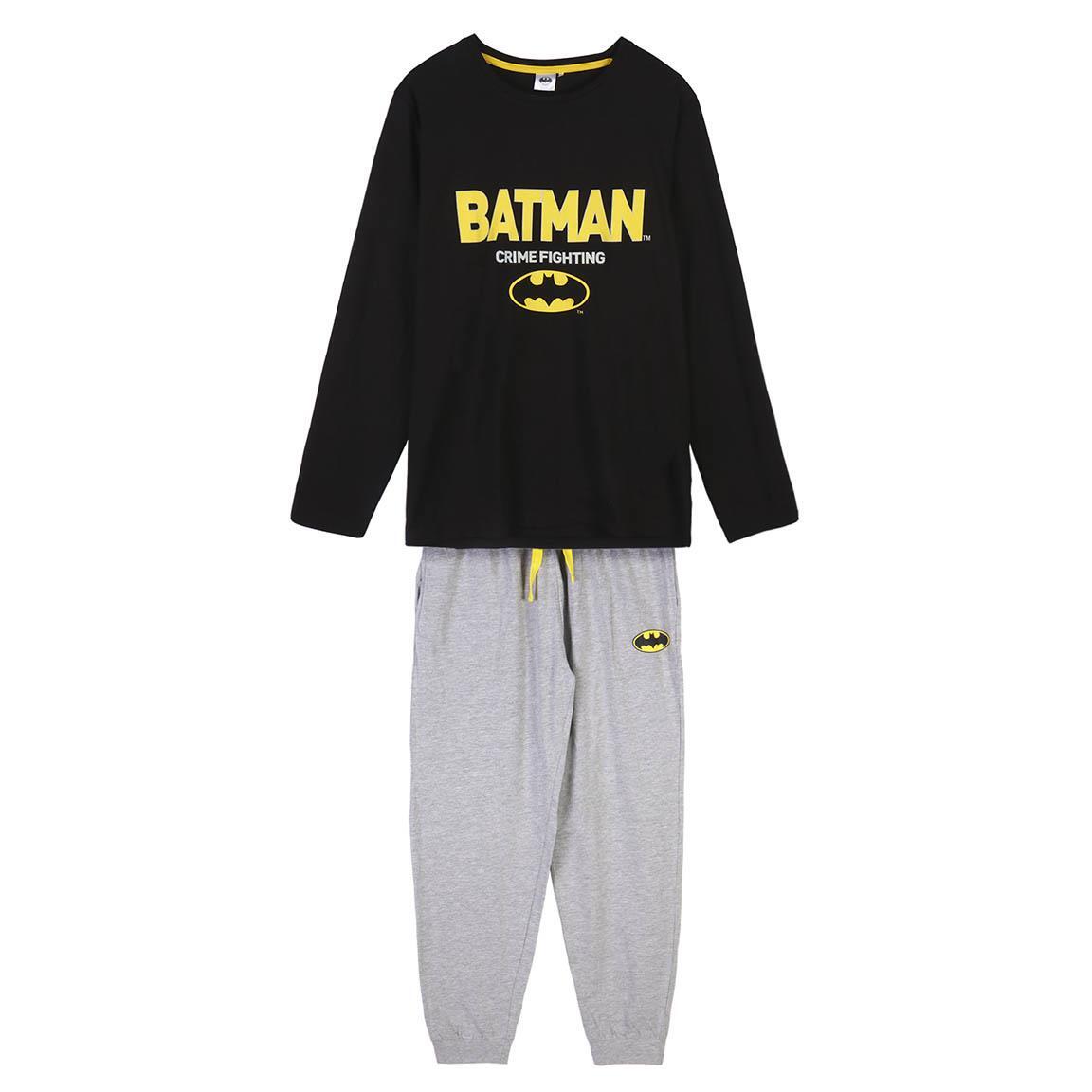 Pigiama Manica Lunga Single Jersey Batman NERO - S | MASCHIO CERDà