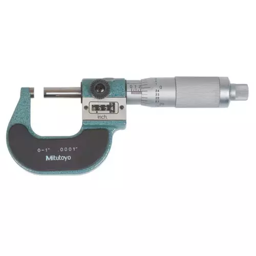 MITUTOYO 193-211CAL Digit Mic,0-1,Friction,NIST,Case 36J713