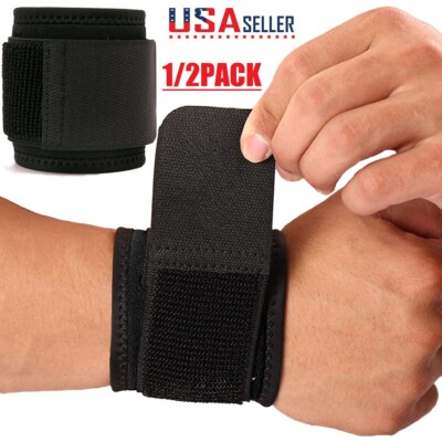 Wrist Brace Sports Band Wrap Adjustable Support Gym Strap Carpal Tunnel Bandage