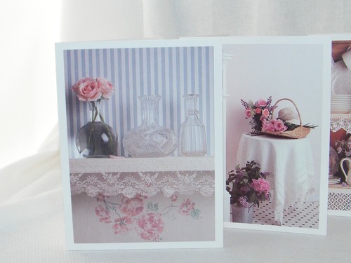 Current (20618-2) Bouquets & Lace Note / Greeting Card w/ Envelope . Your Choice - Picture 2 of 25