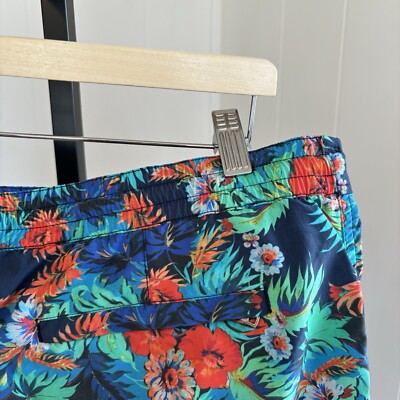 Orlebar Brown Hawaiian Floral Luxury Mesh Lined Drawstring Swim Trunks Mens 36x6