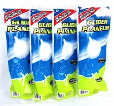 Lot of 4 Foam Glider Plane 22" Wingspan Hand Launched Easy Set Up Loops Stunts