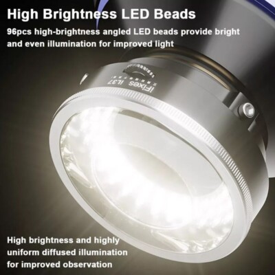 iL37 Microscope Optical System LED Illuminating 96 Ring Light Lamp 2025 NEW