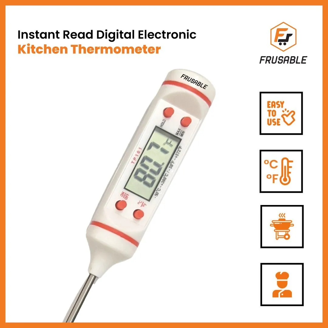 Instant Read Digital Electronic Kitchen Cooking BBQ Grill Food