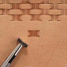 Basket Weave Diagonal Center Stamp X510 6510-00 by Tandy Leather Craftool