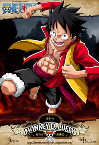 1 One Piece Ace Op Monkey D Luffy Fighting Japan Anime 24 X35 Poster Ebay