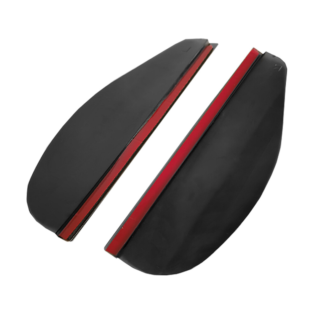 For 2X Car Accessories Black Rear View Mirror Rain Eyebrow Board Guard Sun Visor